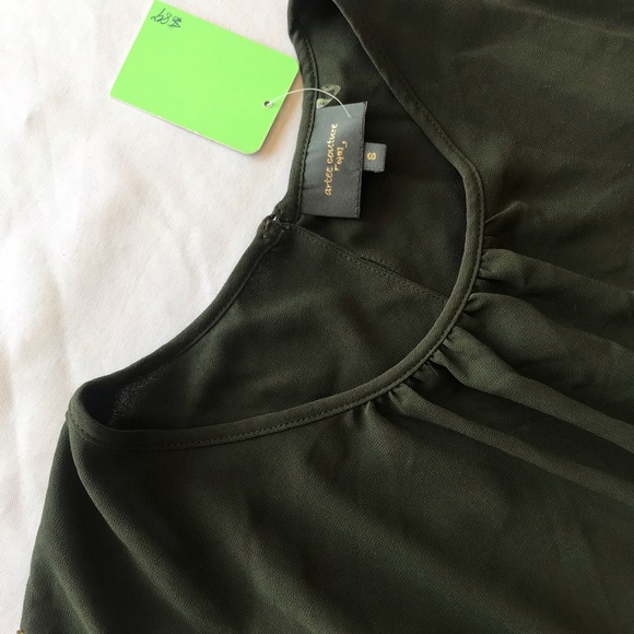 Emerald Gold Party Dress - Picture 2 of 4